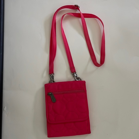 Small fabric crossbody Bag in Coral - Picture 1 of 5